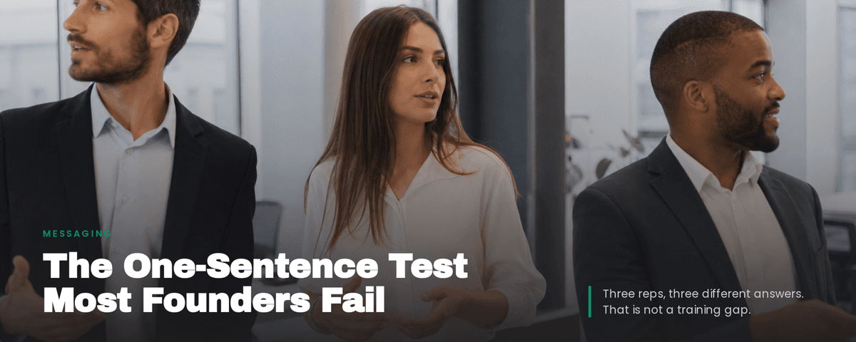 The One-Sentence Test Most Founders Fail